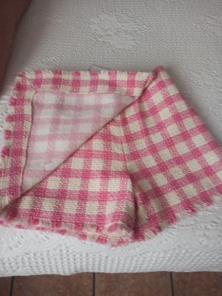 Falda cuadros rosa y blanco