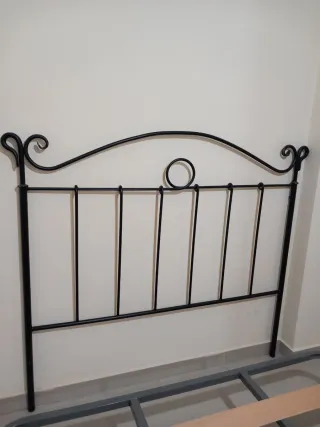 Cabecero de forja negro