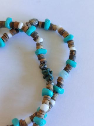 Collana Boho Vintage Turchese e Marrone