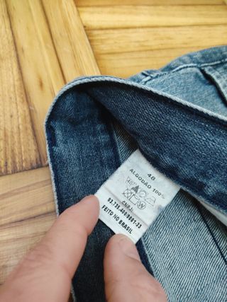 Bermuda vaquera regular XL