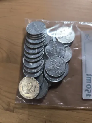 Lote de monedas 50 céntimos