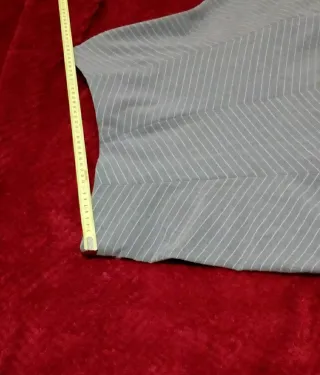 Falda nueva vuelo rayas gris Zara