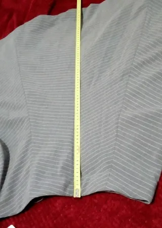 Falda nueva vuelo rayas gris Zara