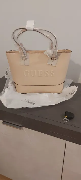 Borsa Guess Beige Nuova