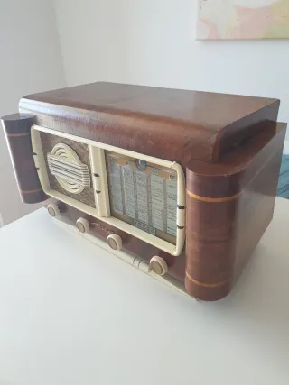 Radio Vintage Madera Marrón