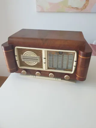 Radio Vintage Madera Marrón