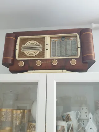 Radio Vintage Madera Marrón