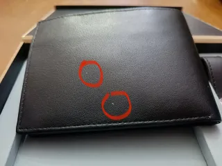 Set in vera pelle  portafoglio uomo, portachiavi,