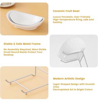 Frutero Porcelana 3 Niveles