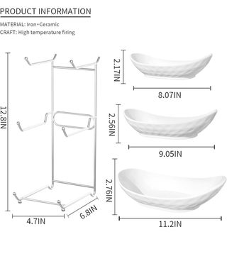 Frutero Porcelana 3 Niveles