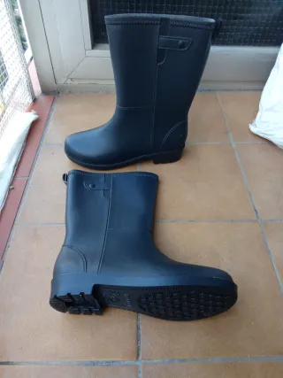 Botas de agua negras talla 36