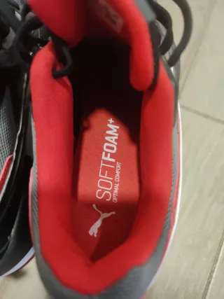 Zapatillas Puma Ferrari Negras Rojas