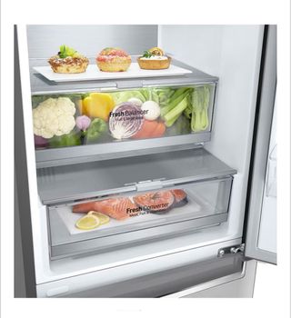 Nevera combi LG Inox ThinQ WiFi