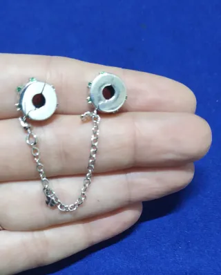 Cadena de seguridad Trébol pulsera Pandora plata