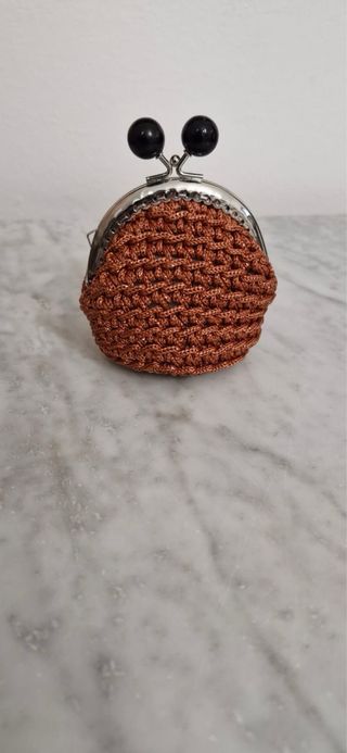 Portamonete uncinetto fatto a mano