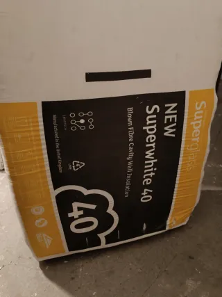 Lana mineral Superwhite 40 (2,5 sacos)