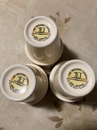 Set 3 Bicchieri Ceramica Fragole