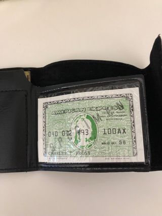 Monedero billetero negro