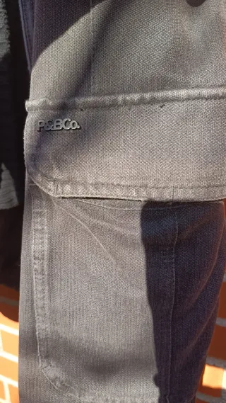 Abrigo hombre talla XL gris