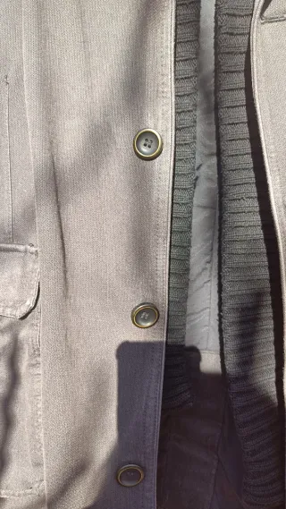 Abrigo hombre talla XL gris