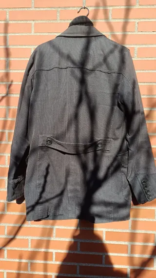 Abrigo hombre talla XL gris