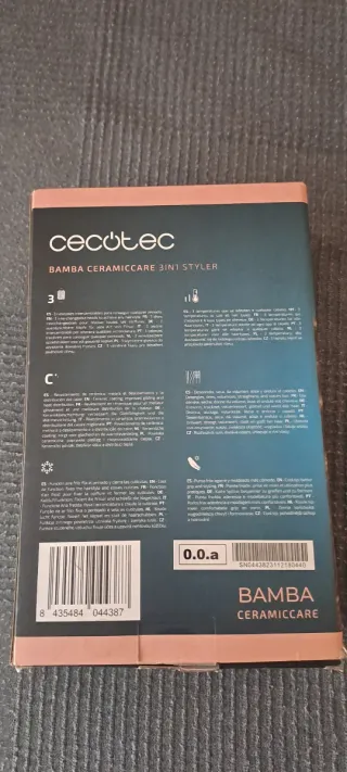 Cecotec Bamba 3 en 1 Secador Alisador
