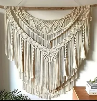 Tapiz 100x100cm Macramé