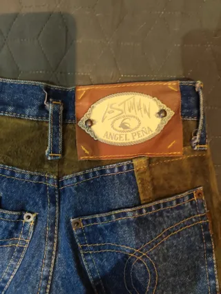 Pantalones vaqueros Western Patchwork