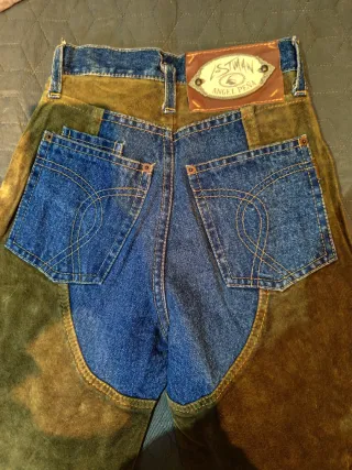 Pantalones vaqueros Western Patchwork