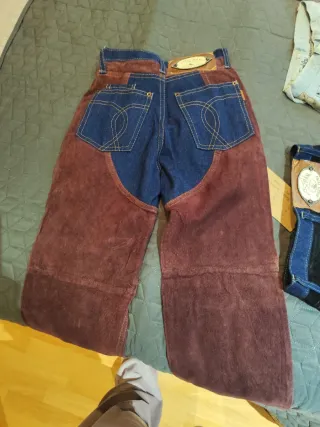 Pantalones vaqueros Western Patchwork