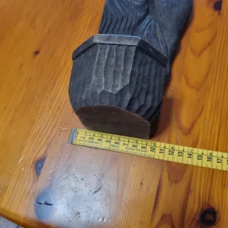 Aplique Cristo Orante Madera Antiguo