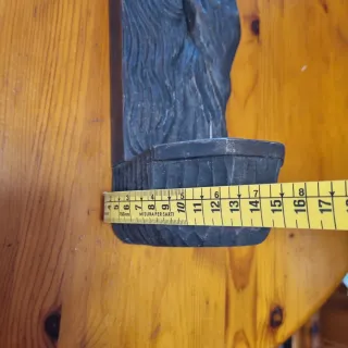 Aplique Cristo Orante Madera Antiguo