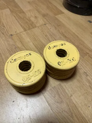 Discos de gimnasio Domyos 0.5 kg (x12)