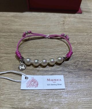 Pulsera Majorica Perlas y Plata