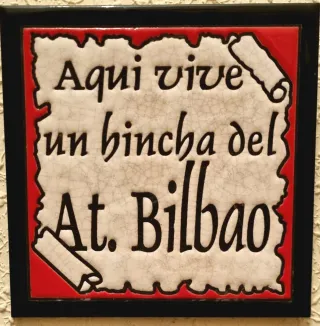 Azulejo Vintage Athletic Club Bilbao (15x15 cm)