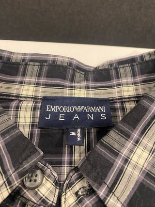 Camisa Emporio Armani Cuadros Talla M