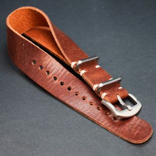 Correa NATO cuero lujo – Rolex,Omega,Seiko,Festina