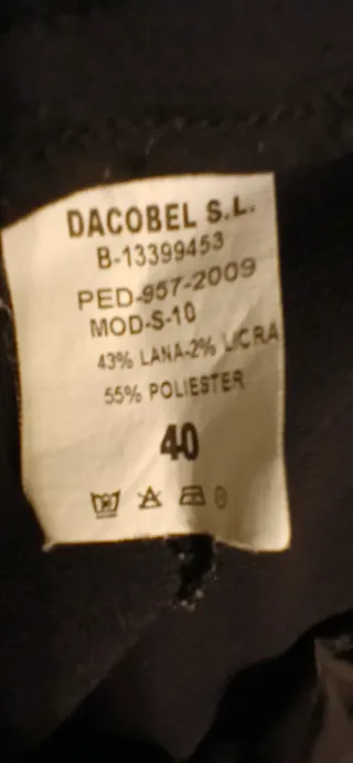 Pantalón de vestir negro