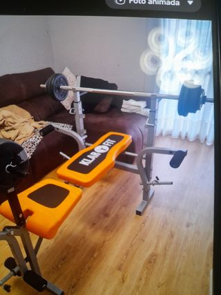 BANCO DE PESAS Y MUSCULACION CON POLEA