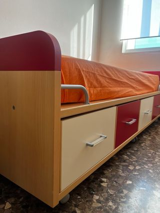 Cama 90 con cajones