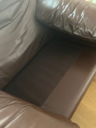 Divano Maralunga 3-4 posti in pelle marrone