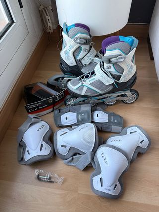 Patines Oxelo Talla 40 + Kit Protección
