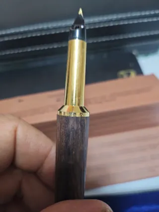 Penna stilografica  BERENDSOHN GERMANY  legno e or