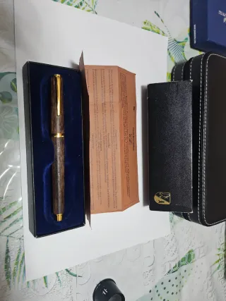 Penna stilografica  BERENDSOHN GERMANY  legno e or