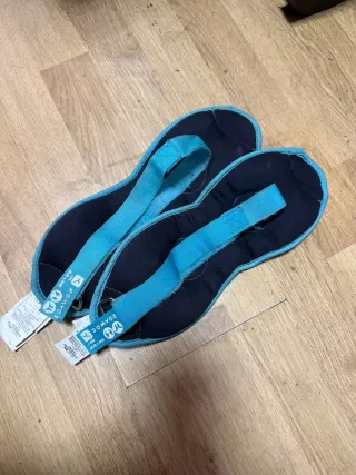 Tobilleras y muñequeras de 1kg cada una