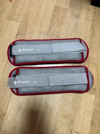 Tobilleras y muñequeras de 1kg cada una