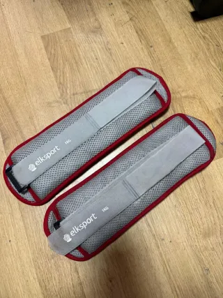 Tobilleras y muñequeras de 1kg cada una