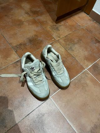 Zapatillas Adidas Samba Beige/Blanco