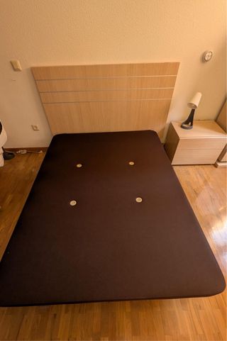 OPORTUNIDAD! Base tapizada 135x190cm ¡como nueva!