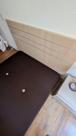 OPORTUNIDAD! Base tapizada 135x190cm ¡como nueva!